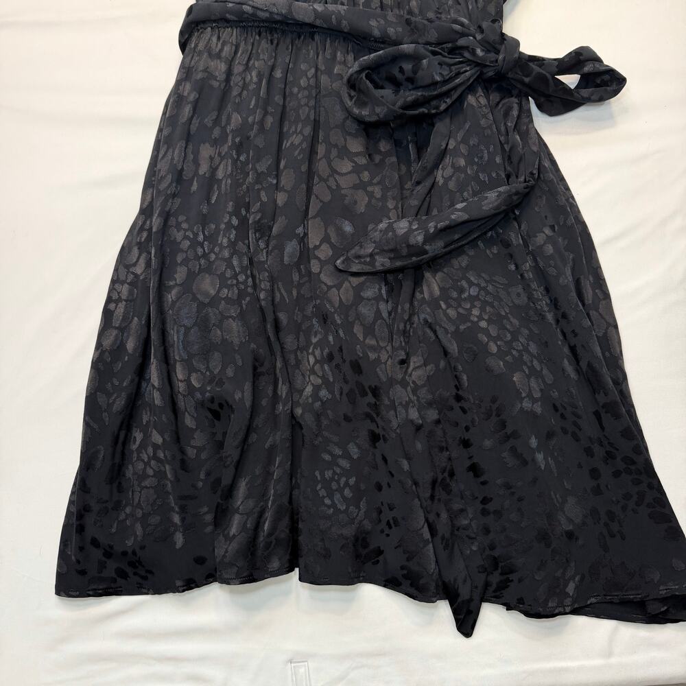 Anthropologie Halter Mini Dress XL Petite Black Jacquard Cocktail Party NWT - Picture 7 of 12